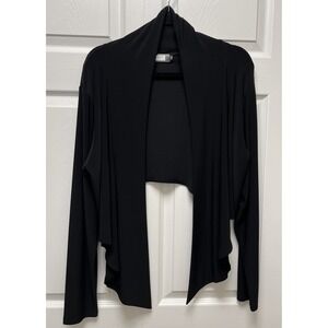 Simpli Black Womens Plus Size  18  Open Front Cardigan Urban  Shrug